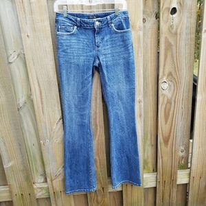 White house black market skinny flare jeans size 4